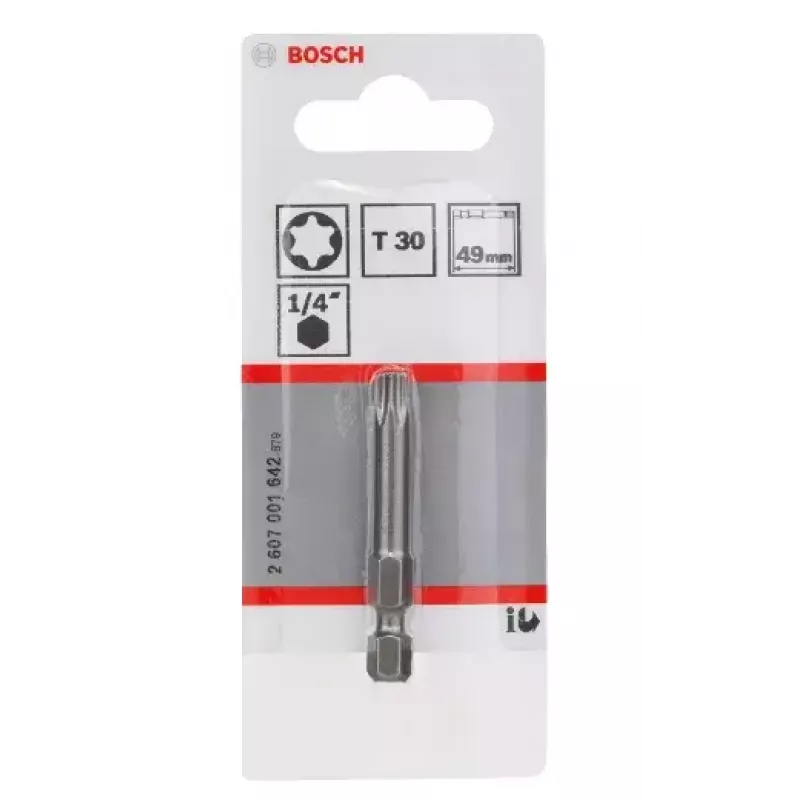 Schrauberbit Bosch 2607001642 T30 extrahart 49 mm