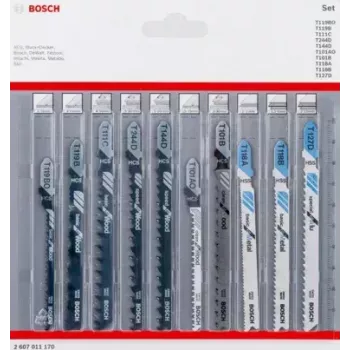 Bosch 2 607 011 170 Stichsäge-/Dekupiersäge-/Säbelsägeblatt Stichsägeblatt 10 Stück