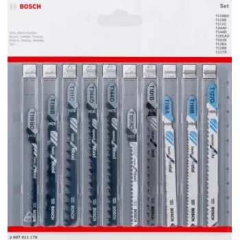 Bosch 2 607 011 170 Stichsäge-/Dekupiersäge-/Säbelsägeblatt Stichsägeblatt 10 Stück
