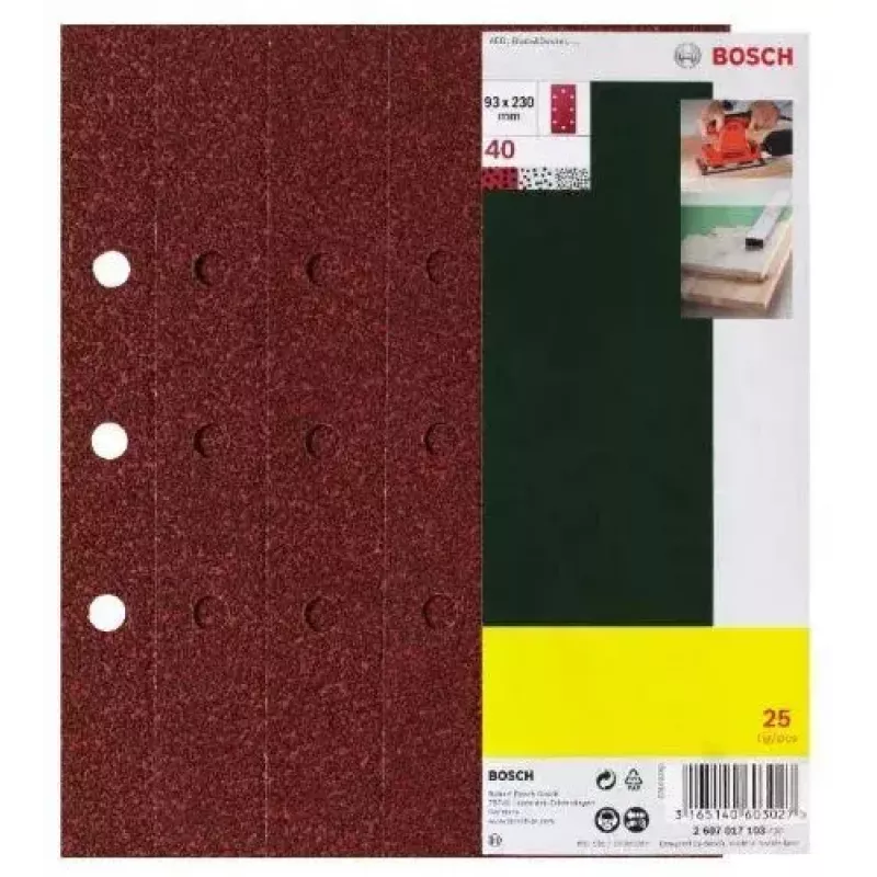 Bosch 2 607 017 097 Schleifzubehör 25 Stk.