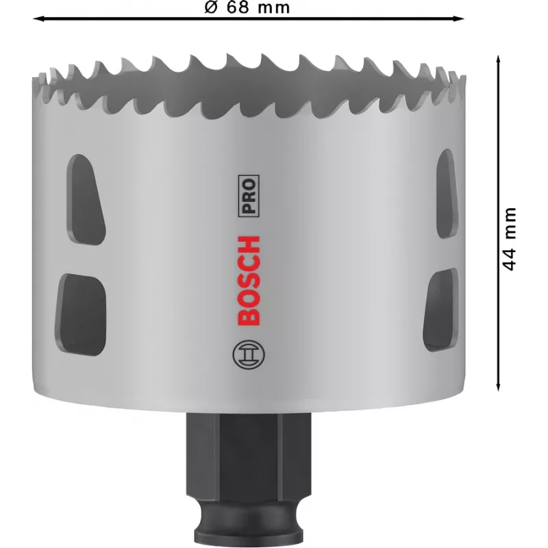 Lochsäge Bosch PRO 68 mm Progressor PC Plus – Modell 2608594398 für Metall und Holz