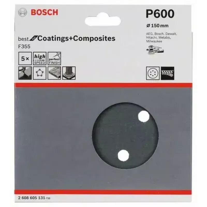 Schleifblatt Bosch F355 5 Stück 2608605131