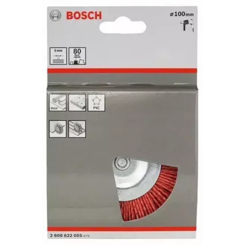 Drahtbürste Bosch 2 608 622 055 10 cm Durchmesser 6 mm Schaft