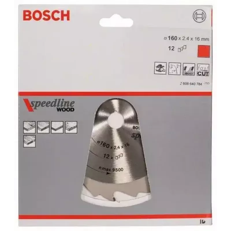 Kreissägeblatt Bosch 2 608 640 784 16 cm für Holz