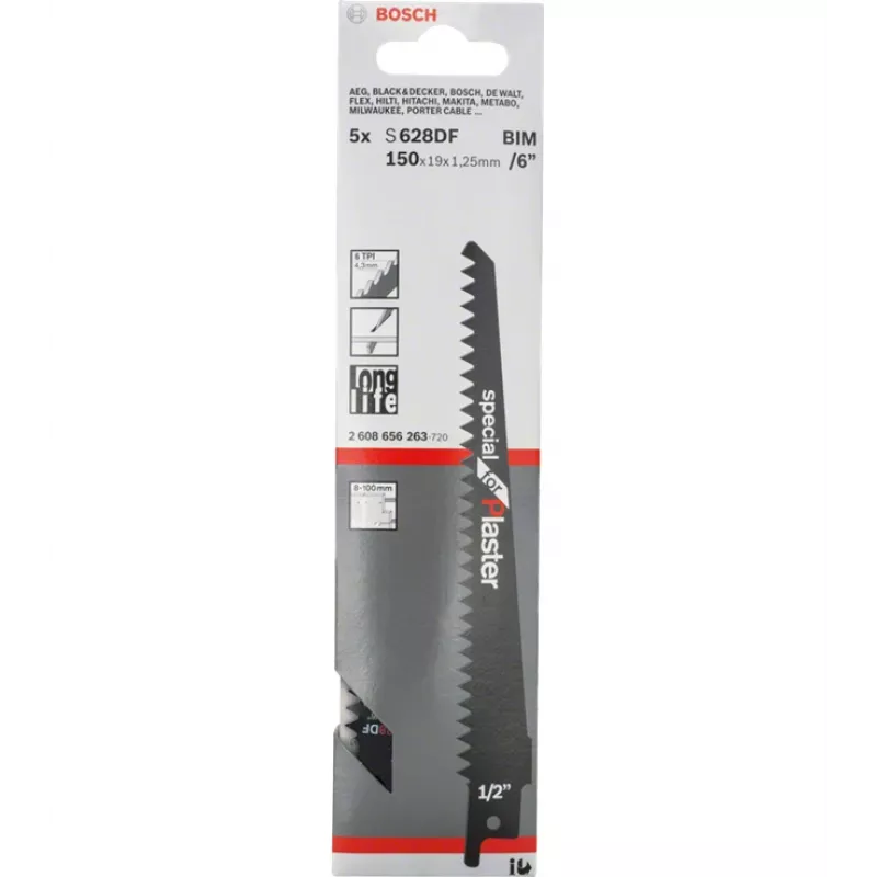 Bosch 2608656263 Säbelsägeblatt Bimetall 5 Stk.