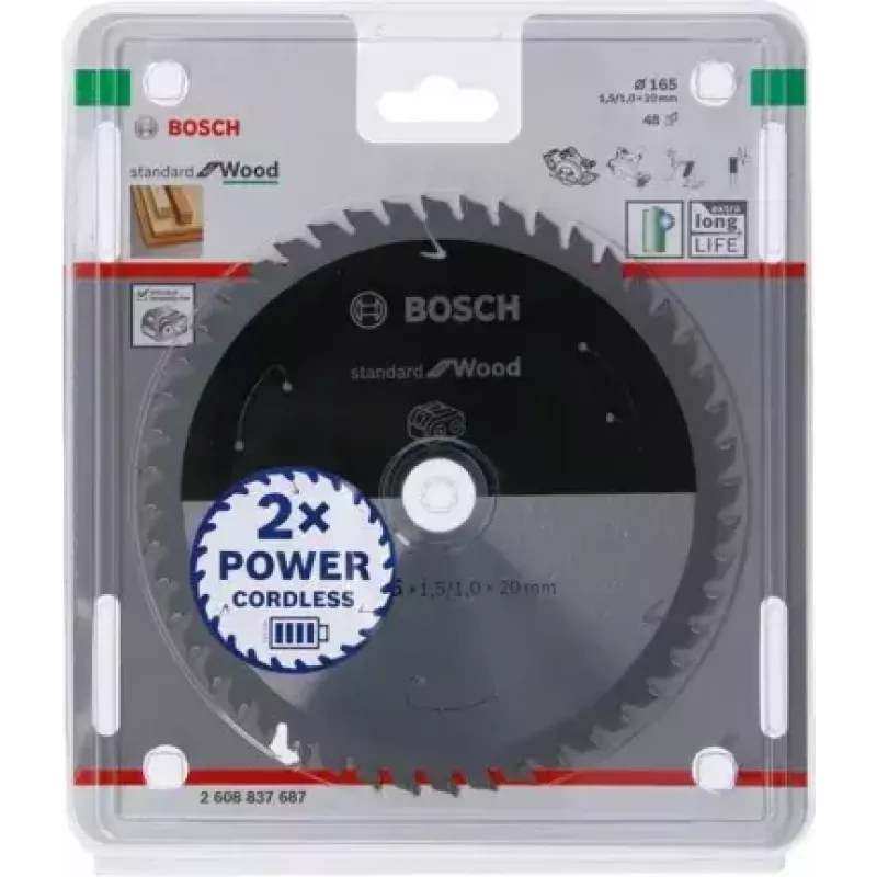 Bosch STANDARD FOR WOOD Kreissägeblatt 16,5 cm 1 Stück