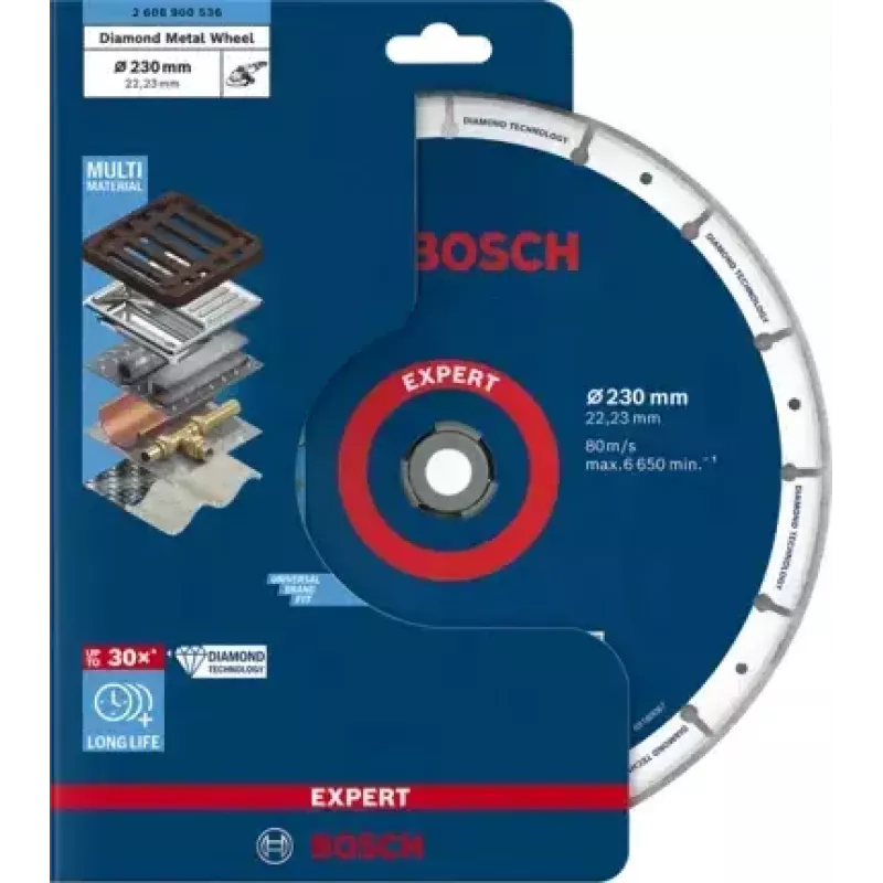 Bosch 2 608 900 536 Drehwerkzeug-Schleif-/Schärfzubehör Gusseisen, Metall, Kunststoff, Edelstahl, Stahl Trennscheibe