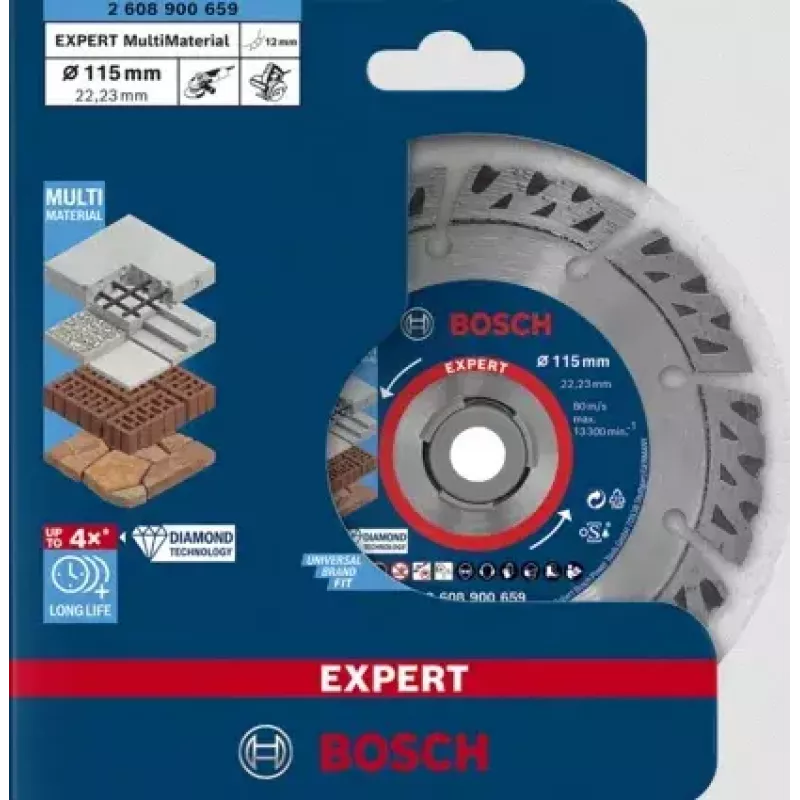 Kreissägeblatt Bosch 2 608 900 659 11,5 cm für Ziegel, Beton