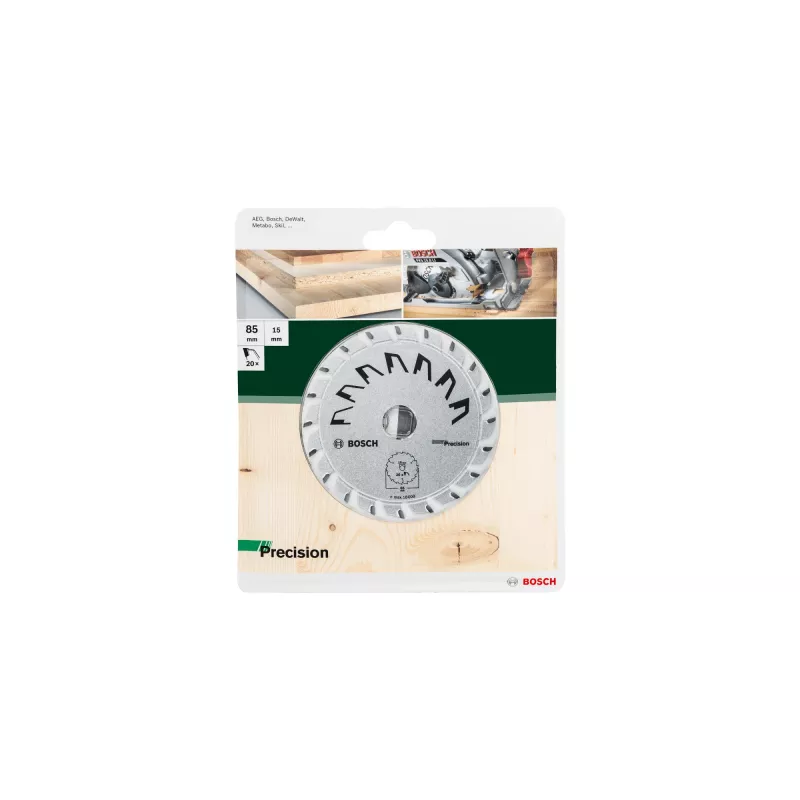 Kreissägeblatt Bosch 85 x 15 mm 2609256D81 für Holzschnitt