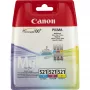 Canon CLI-521 C/M/Y Farbtintenpatronen-Multipack, Cyan, Magenta, Gelb, Pigmenttinte, 3 Stück