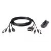 ATEN HDMI zu DVI-D USB USB KVM-Kabel mit Audio; 1,8 m USB HDMI zu DVI-D Secure KVM