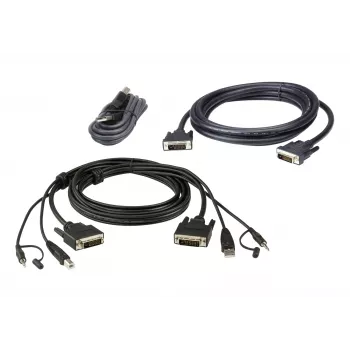 ATEN DVI-D Dual Link Dual Display Secure KVM; 1,8 M USB DVI-D Dual Link Dual Display