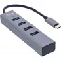 InLine USB-C 3.2 Multi Hub (4x USB-A 5Gb/s), OTG, Aluminiumgehäuse