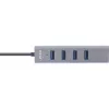 InLine USB-C 3.2 Multi Hub (4x USB-A 5Gb/s), OTG, Aluminiumgehäuse