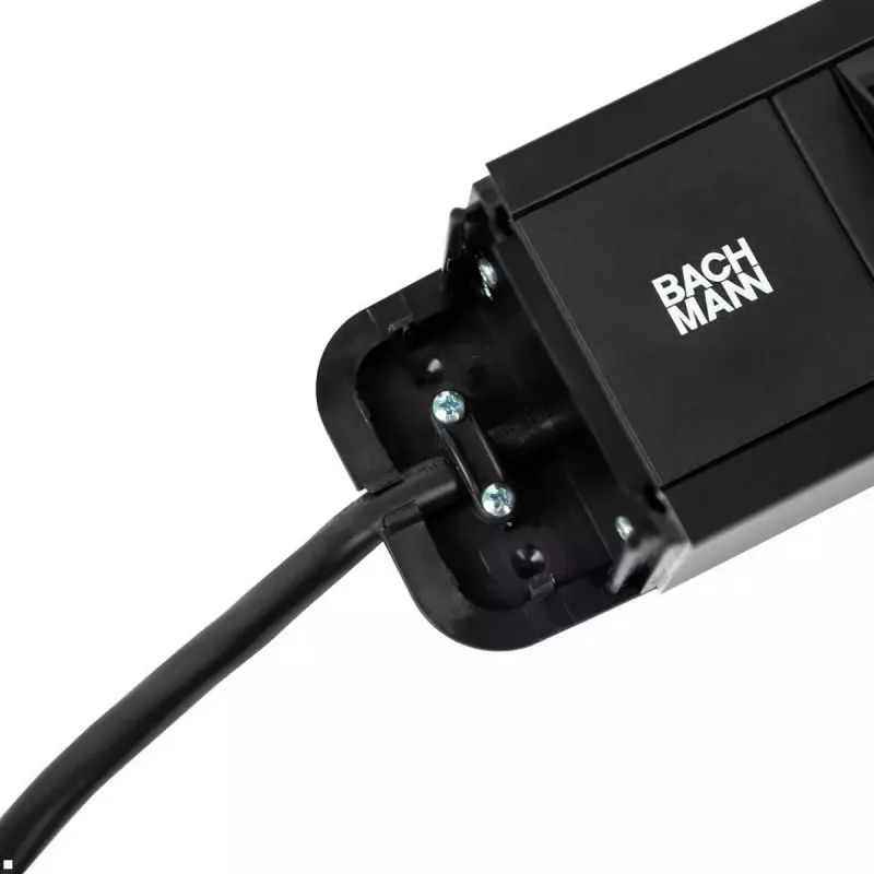 Power Extension Bachmann PRIMO 2 2m 6 AC Outlets Indoor Schwarz