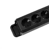 Power Extension Bachmann PRIMO 2 2m 6 AC Outlets Indoor Schwarz