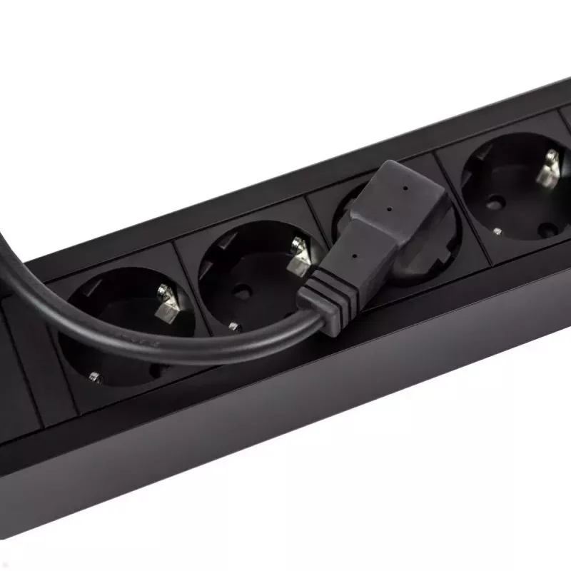Power Extension Bachmann PRIMO 2 2m 6 AC Outlets Indoor Schwarz