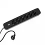 Power Extension Bachmann PRIMO 2 2m 6 AC Outlets Indoor Schwarz