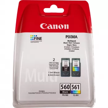 Canon PG-560 Schwarz und CL-561 Farbe Tintenpatronen-Multipack