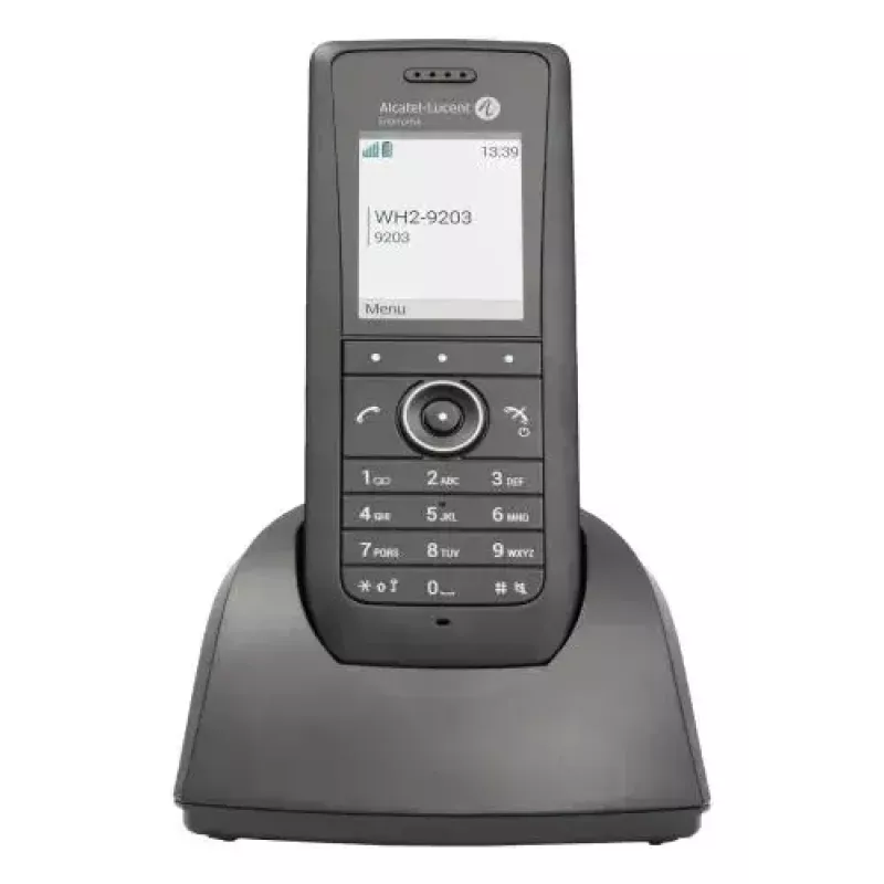 IP-Mobiltelefon ALCATEL 8158s — Schnurloses Mobilteil, 2 Zoll LCD 230×320, Wi-Fi a/b/g/n/ac, Codecs G.711/G.729/OPUS, schwarz