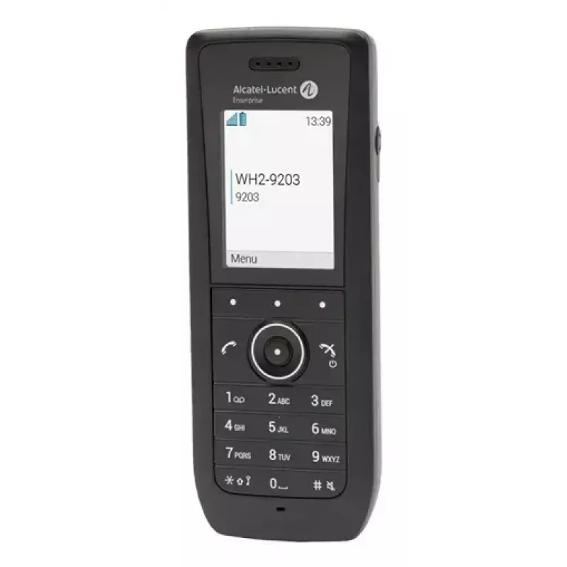 IP-Mobiltelefon ALCATEL 8158s — Schnurloses Mobilteil, 2 Zoll LCD 230×320, Wi-Fi a/b/g/n/ac, Codecs G.711/G.729/OPUS, schwarz