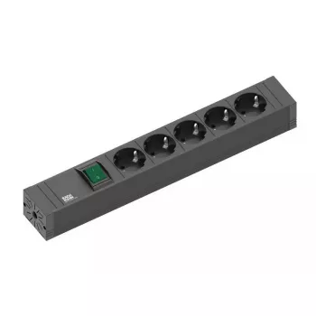 Bachmann 420.0013 2m 5 AC-Steckdosen Innenbereich Schwarz