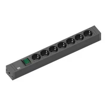 Power Extension Bachmann 420.0014 2m 7 AC Outlets Indoor Schwarz