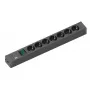Power Extension Bachmann 420.0014 2m 7 AC Outlets Indoor Schwarz