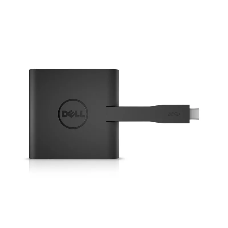 USB-C Hub DELL USB-C - HDMI / VGA / Ethernet / USB 3.0 Schwarz