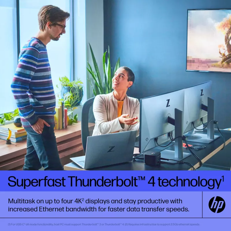HP Thunderbolt Dock 120W G4 Kabelgebundene Dockingstation Schwarz