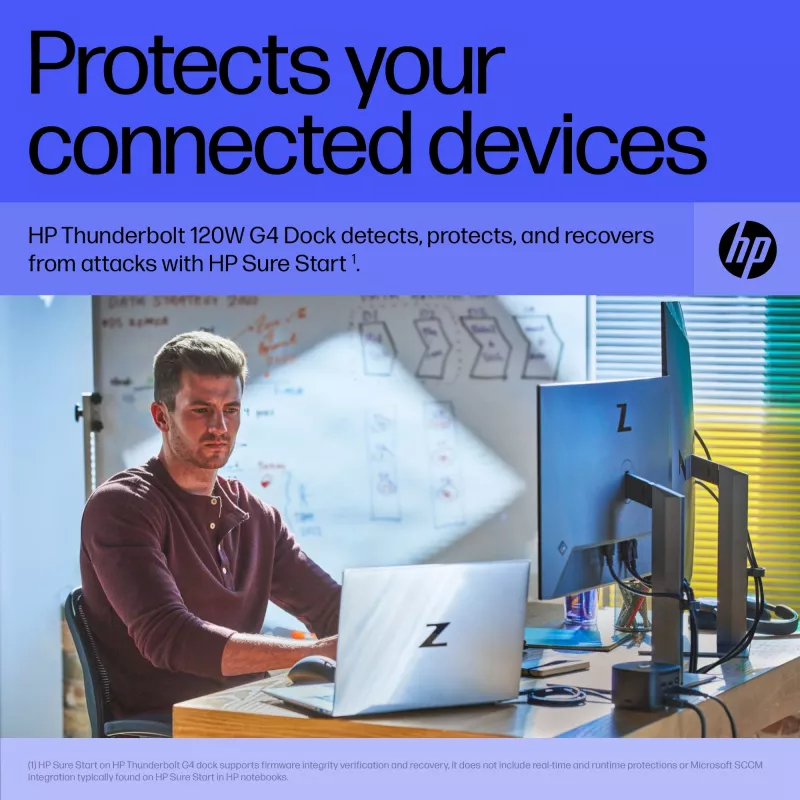 HP Thunderbolt Dock 120W G4 Kabelgebundene Dockingstation Schwarz