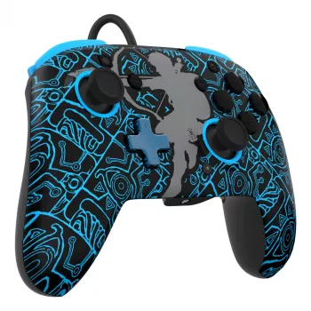 PDP Nintendo Switch Sheikah Shoot REMATCH GLOW Controller, Gamepad, Nintendo Switch, Nintendo Switch Lite, Nintendo Switch OLED, D-pad, Home-Taste, Analog / Digital, Kabelgebunden, USB