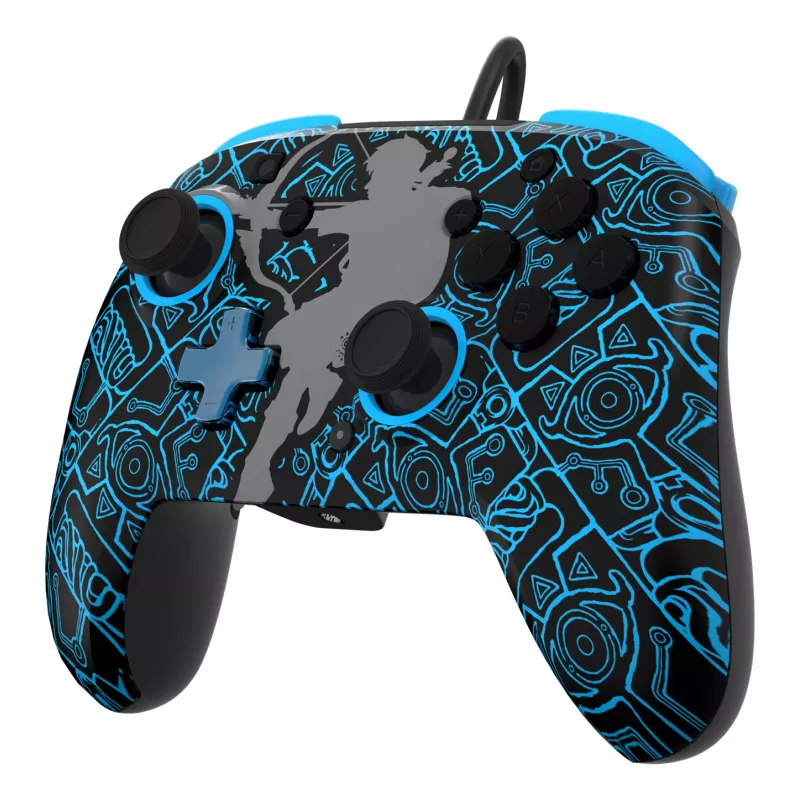 PDP Nintendo Switch Sheikah Shoot REMATCH GLOW Controller, Gamepad, Nintendo Switch, Nintendo Switch Lite, Nintendo Switch OLED, D-pad, Home-Taste, Analog / Digital, Kabelgebunden, USB