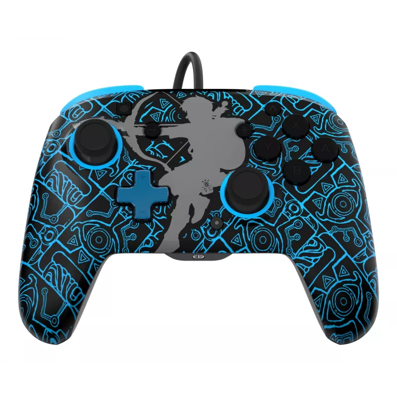 PDP Nintendo Switch Sheikah Shoot REMATCH GLOW Controller, Gamepad, Nintendo Switch, Nintendo Switch Lite, Nintendo Switch OLED, D-pad, Home-Taste, Analog / Digital, Kabelgebunden, USB