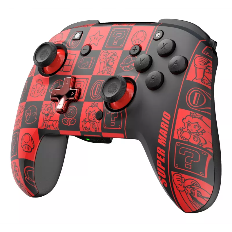 PDP REMATCH GLOW Schwarz, Grün, Rot Gamepad Analog / Digital Nintendo Switch, Nintendo Switch OLED
