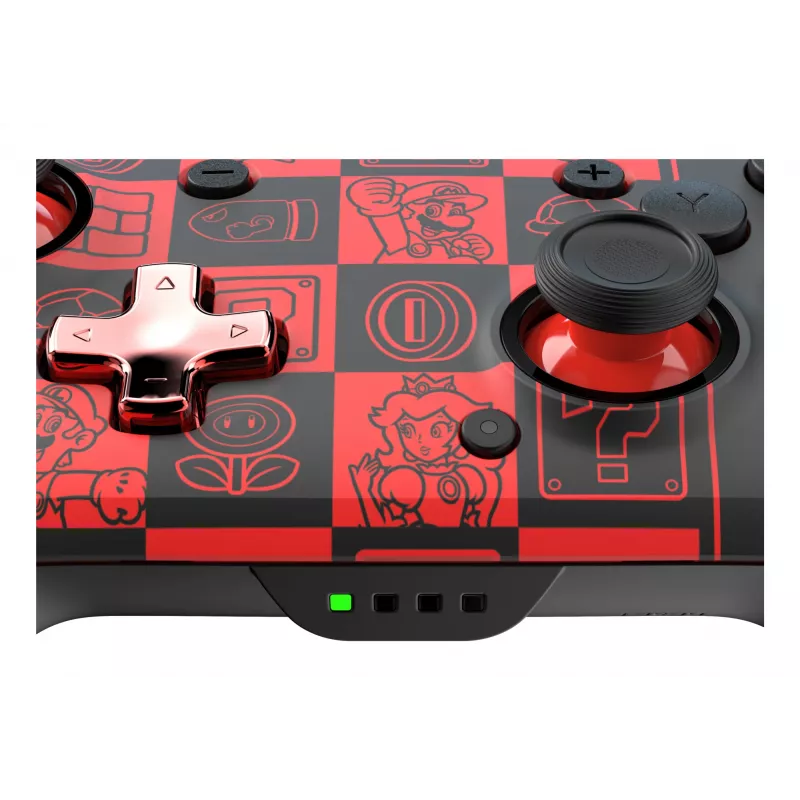 PDP REMATCH GLOW Schwarz, Grün, Rot Gamepad Analog / Digital Nintendo Switch, Nintendo Switch OLED
