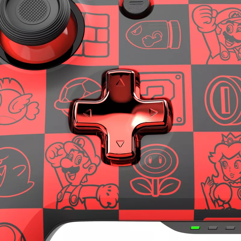 PDP REMATCH GLOW Schwarz, Grün, Rot Gamepad Analog / Digital Nintendo Switch, Nintendo Switch OLED