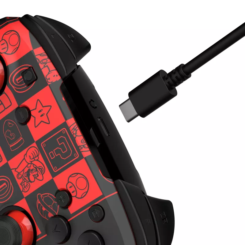 PDP REMATCH GLOW Schwarz, Grün, Rot Gamepad Analog / Digital Nintendo Switch, Nintendo Switch OLED