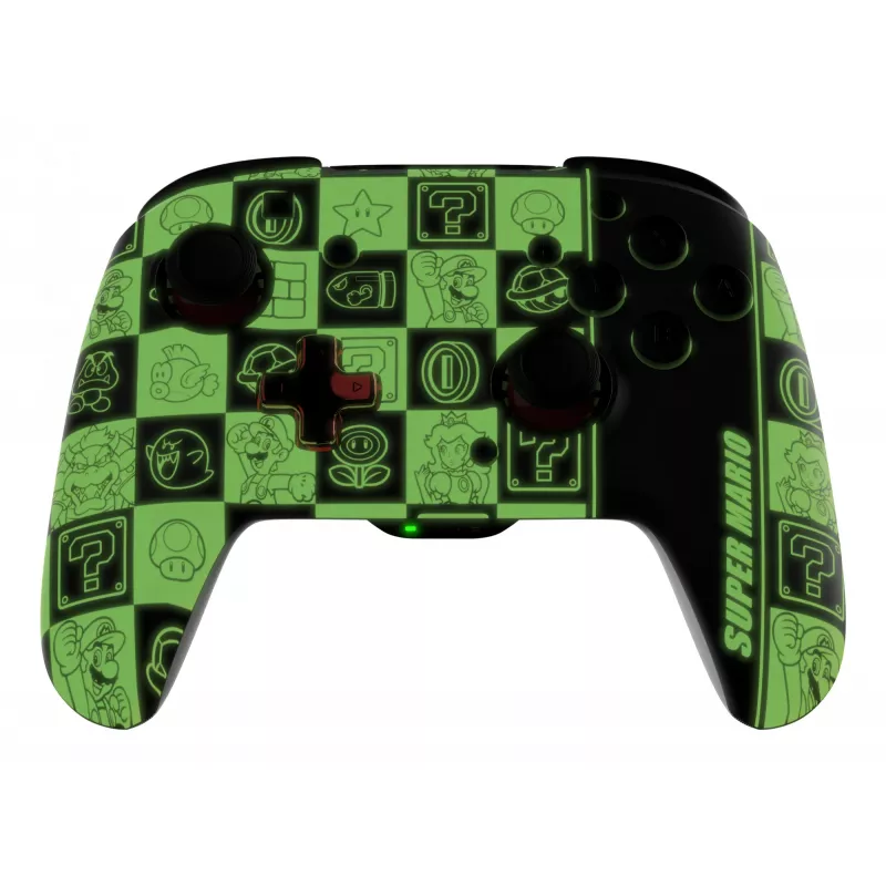PDP REMATCH GLOW Schwarz, Grün, Rot Gamepad Analog / Digital Nintendo Switch, Nintendo Switch OLED