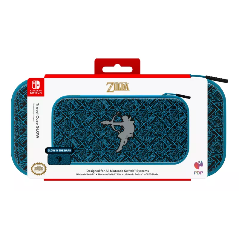 PDP Travel Case GLOW: Sheikah Shoot, für Nintendo Switch, Nintendo Switch Lite, Nintendo Switch – OLED-Modell