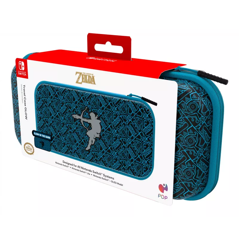 PDP Travel Case GLOW: Sheikah Shoot, für Nintendo Switch, Nintendo Switch Lite, Nintendo Switch – OLED-Modell