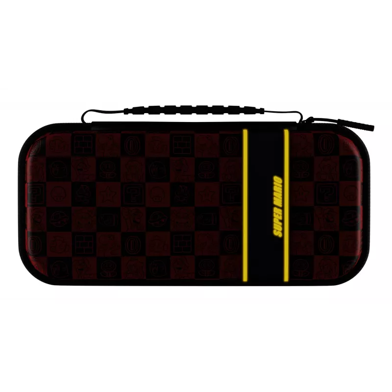 PDP Travel Case Plus GLOW: Super Icon, für Nintendo Switch, Nintendo Switch Lite, Nintendo Switch – OLED-Modell
