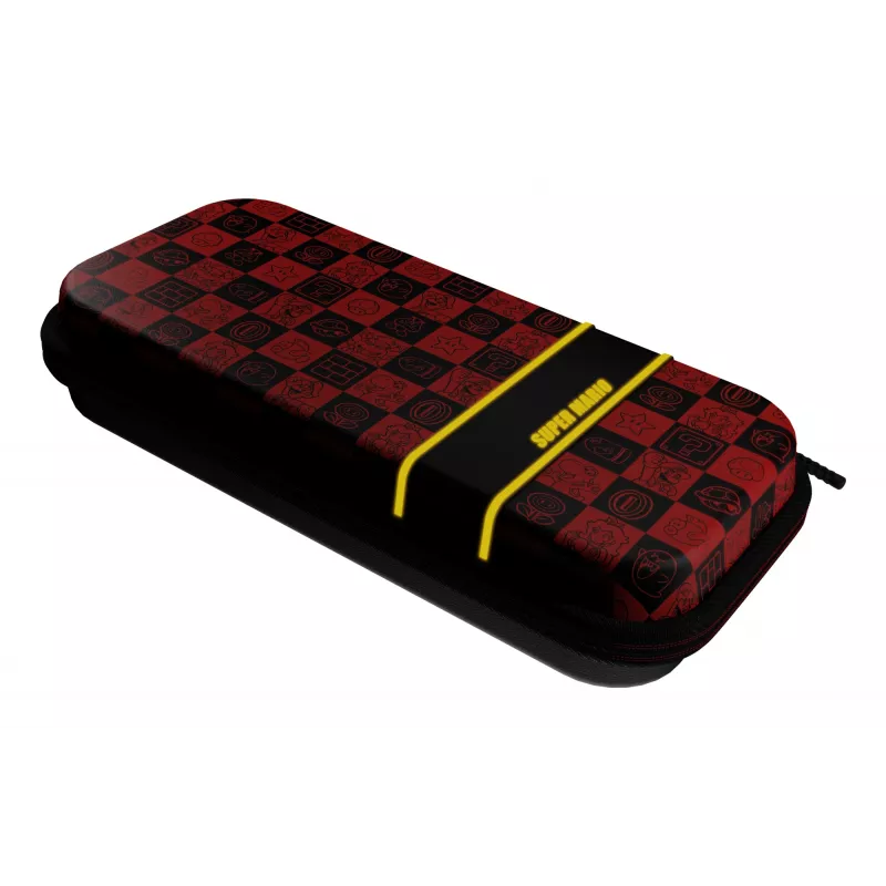 PDP Travel Case Plus GLOW: Super Icon, für Nintendo Switch, Nintendo Switch Lite, Nintendo Switch – OLED-Modell