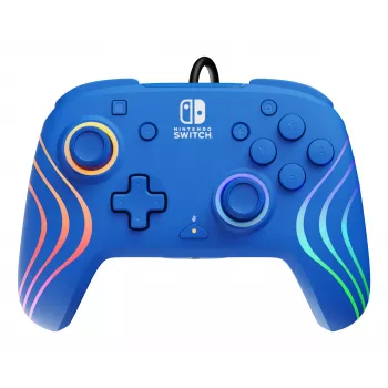 PDP Afterglow Wave Blau USB Gamepad Analog/Digital Nintendo Switch, Nintendo Switch OLED