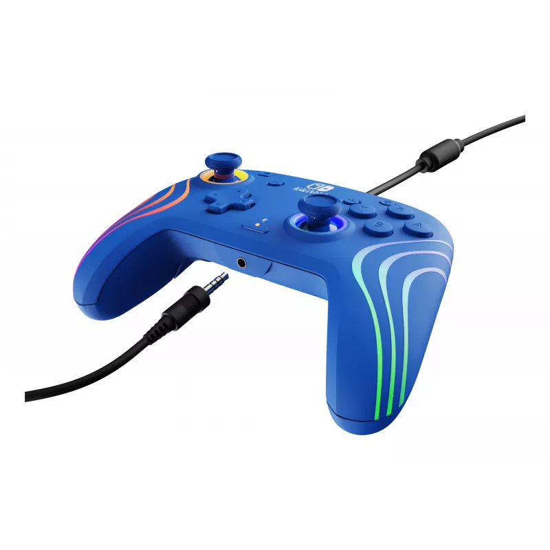 PDP Afterglow Wave Blau USB Gamepad Analog/Digital Nintendo Switch, Nintendo Switch OLED