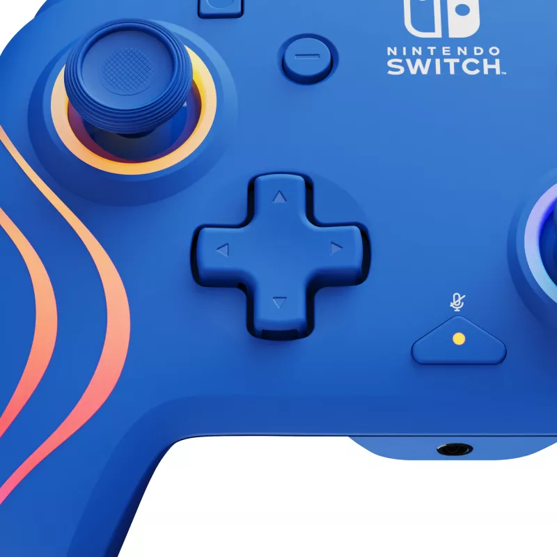 PDP Afterglow Wave Blau USB Gamepad Analog/Digital Nintendo Switch, Nintendo Switch OLED