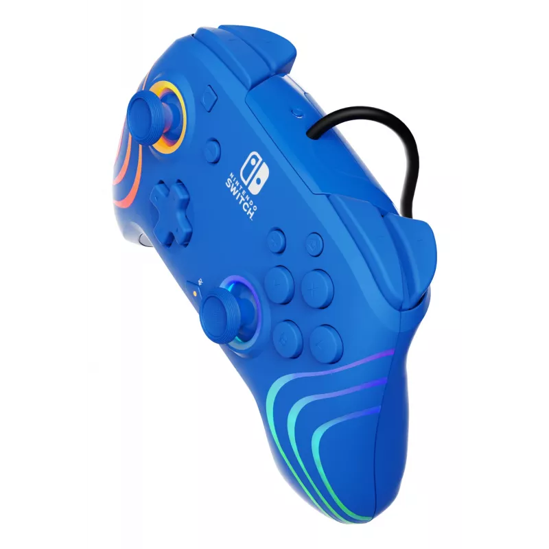 PDP Afterglow Wave Blau USB Gamepad Analog/Digital Nintendo Switch, Nintendo Switch OLED
