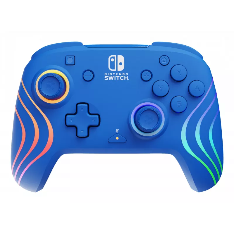 PDP Afterglow Wave Blau USB Gamepad Analog/Digital Nintendo Switch, Nintendo Switch OLED