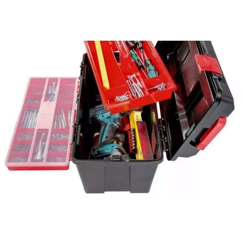 Werkzeugkoffer Parat 5811000391 Polypropylen Schwarz Rot Breite 445 mm