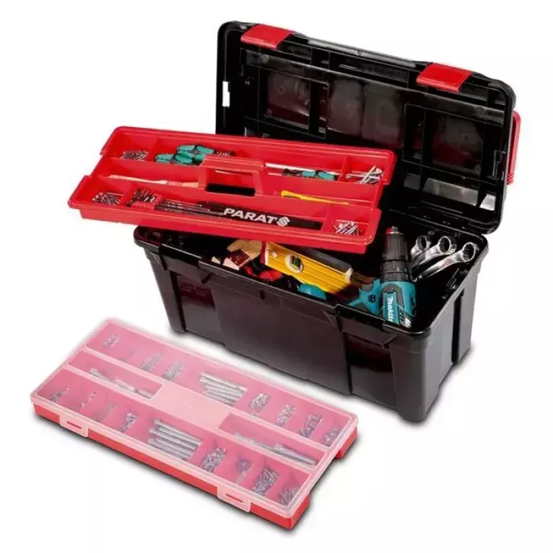 Werkzeugkoffer Parat 5813000391 Polypropylen Schwarz Rot 580x285x290 mm